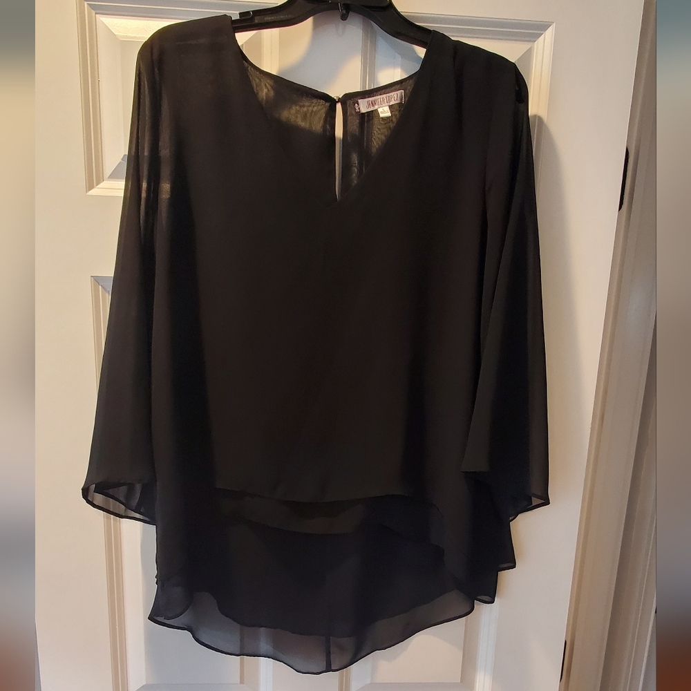 Black Sheer Blouse